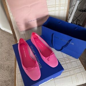 Stuart Weitzman Vibrant Pink Flats